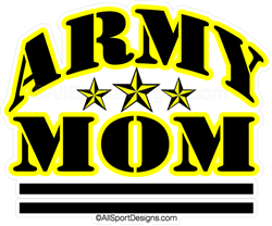 Army Mom car window stickers decals