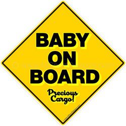 Baby On Board car stickers clings decals & magnets
