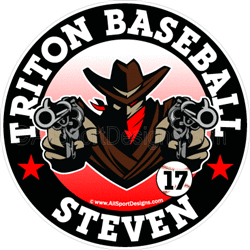 Bandit car window baseball stickers clings decals & magnets