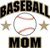 Baseball MOM car window sticker decal clings & magnets