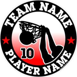 Personalized Basketball Sticker