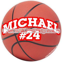 basketball stickers clings decals & magnets