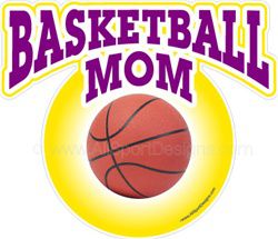 Basketball window sticker decal clings & magnets