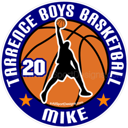 basketball car clings stickers decals & magnets