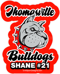 Bulldog Window Decals Stickers Clings Magnets Wall Decals