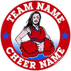 cheerleading window stickers decals & magnets