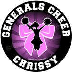 cheerleading stickers decals clings & magnets