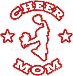 cheerleading stickers decals clings & magnets