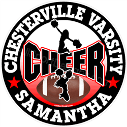 cheerleading stickers decals clings & magnets