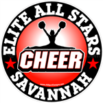 cheerleading stickers decals clings & magnets