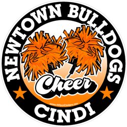 cheerleading stickers decals clings & magnets