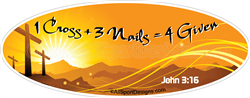 Christian car stickers clings decals & magnets