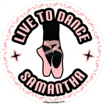 dance stickers decals clings & magnets