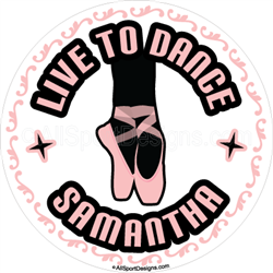 dance stickers decals clings & magnets