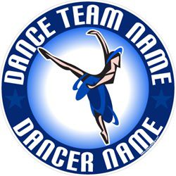 dance stickers decals clings & magnets