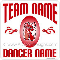 dance stickers decals clings & magnets