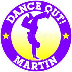 dance stickers decals clings & magnets