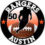 football stickers decals clings & magnets