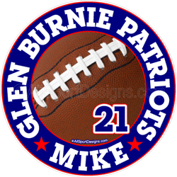 football stickers decals clings & magnets