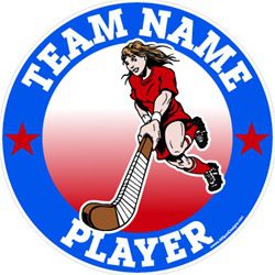 Field Hockey car decal sticker magnets wall decals