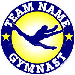 gymnastics stickers decals clings & magnets