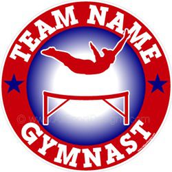 gymnastics stickers decals clings & magnets