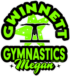 gymnastics car window decals stickers magnets wall decals yard signs tshirts