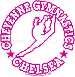 gymnastics stickers decals clings & magnets