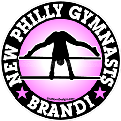 gymnastics stickers decals clings & magnets