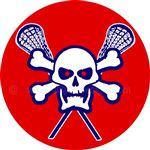 Lacrosse skull helmet reward stickers decals