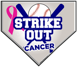 Helmet decals for Strike Out Cancer