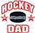 hockey DAD  car stickers decals clings & magnets