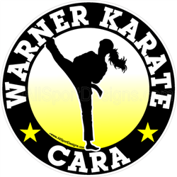 karate car window decals stickers clings magnets & wall decals