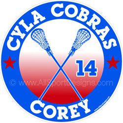 lacrosse decals stickers clings & magnets