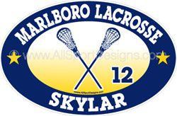 lacrosse decals stickers clings & magnets