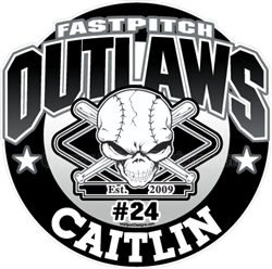 Outlaws Fastpitch Softball Car Decals and Magnets