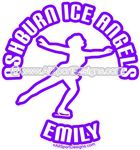 ice skating car stickers decals clings & magnets