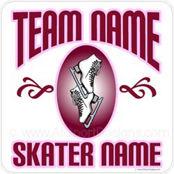skating window stickers clings decals & magnets