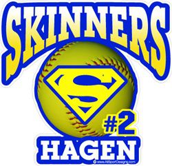 softball car window sticker decal magnet