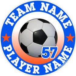 soccer window sticker decal clings & magnets