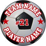 soccer window sticker decal clings & magnets