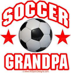 soccer Grandpa sticker decal clings magnets