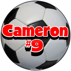 soccer window sticker decal clings & magnets