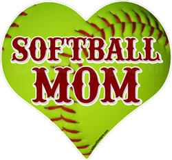 Softball MOM car stickers decals magnets tshirts