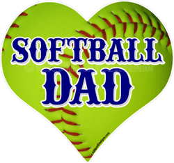 Softball DAD car stickers clings decals & magnets