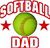 Softball DAD Window Decals Stickers Magnets Wall Decals