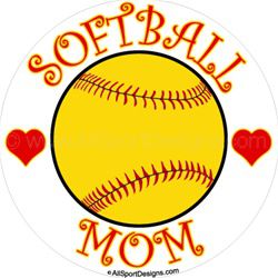 softball stickers clings decals & magnets