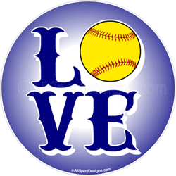 softball window stickers decals clings & magnets