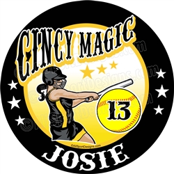 softball stickers clings decals & magnets