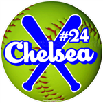 softball stickers clings decals & magnets